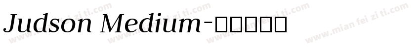 Judson Medium字体转换